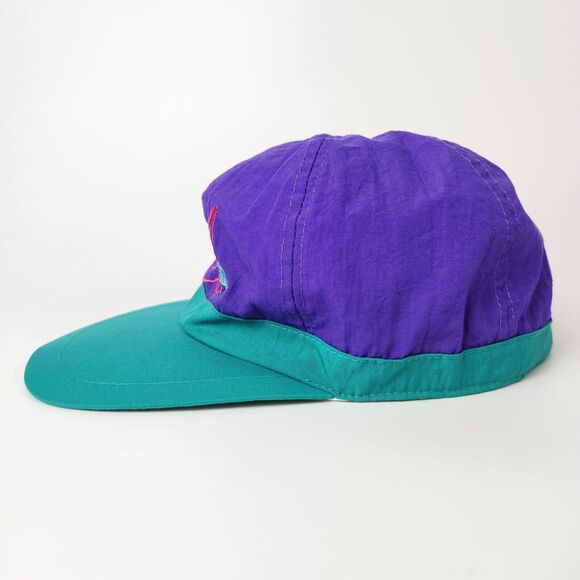 Vtg 80s Alaska Hat Retro Streetwear Futurism Hiphop Urban Trucker Colorblock 90s - Picture 3 of 7